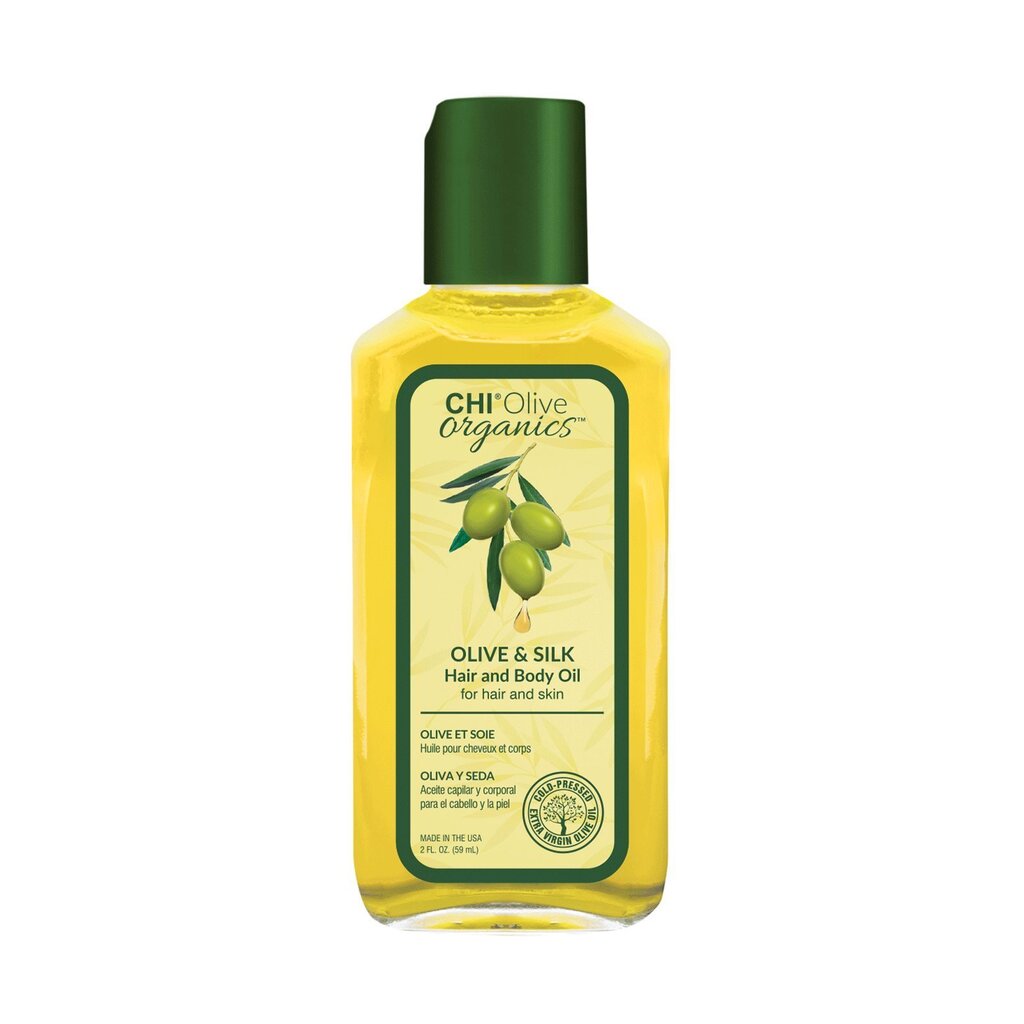 Õli juustele ja kehale CHI Olive Organics Olive & Silk 59 ml hind ja info | Maskid, õlid, seerumid | kaup24.ee