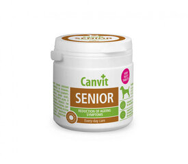 Canvit Senior N100 витаминные таблетки для пожилых собак, 100 г. цена и информация | Пищевые добавки и анти-паразитные товары | kaup24.ee