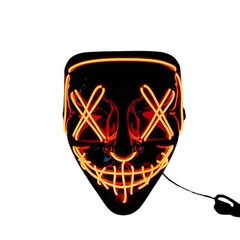 tehingu küberpunk LED punane mask hind ja info | Karnevali kostüümid | kaup24.ee