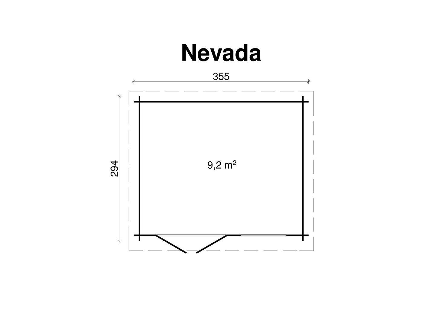 Aiamaja Nevada цена и информация | Kuurid ja aiamajad | kaup24.ee