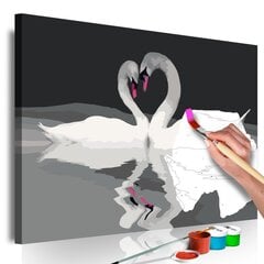 Картина по номерам Пара лебедей 60х40 см цена и информация | Живопись по номерам | kaup24.ee