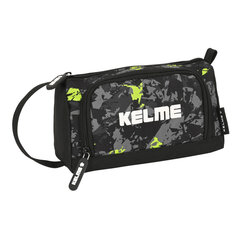 Школьный пенал Kelme Jungle, чёрный / серый / лимонный, 20 x 11 x 8.5 cм цена и информация | Пеналы | kaup24.ee