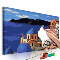Maalimine numbrite järgi Santorini 60x40cm hind ja info | Maalid numbri järgi | kaup24.ee