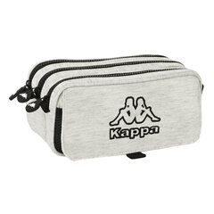 Тройной пенал Kappa Grey knit, серый, 21.5 x 10 x 8 cм цена и информация | Пеналы | kaup24.ee