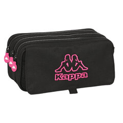 Kolme tõmblukuga pinal Kappa Black and pink (21,5 x 10 x 8 cm) hind ja info | Pinalid | kaup24.ee