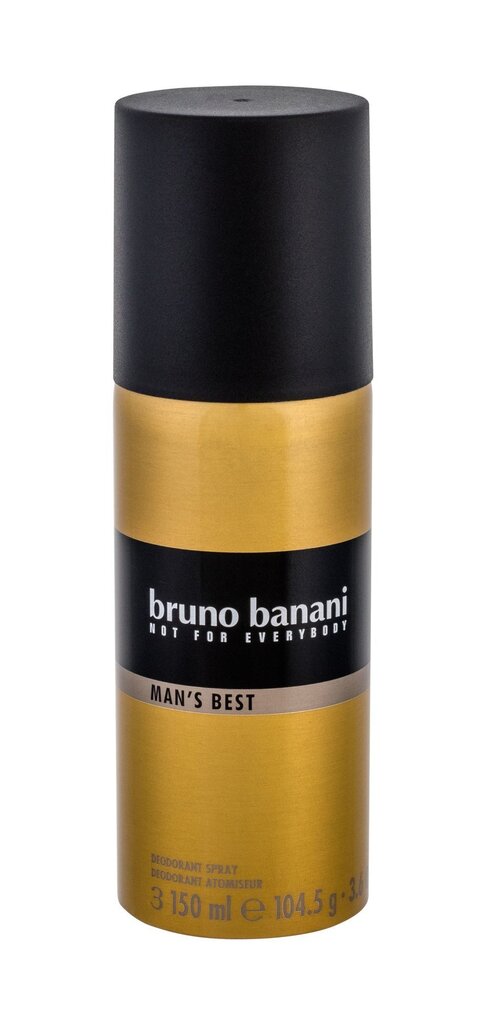 Pihustatav deodorant Bruno Banani Man's Best meestele 150 ml цена и информация | Lõhnastatud kosmeetika meestele | kaup24.ee