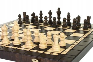 Male, kabe ja backgammoni komplekt Sunrise Chess &amp; Games 3 in 1, 40 x 40 cm цена и информация | Настольные игры, головоломки | kaup24.ee