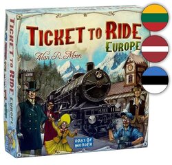 Настольная игра TICKET TO RIDE Европа цена и информация | Настольные игры, головоломки | kaup24.ee