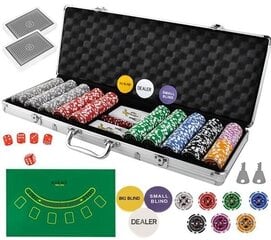 Техас Стронг 500 Token Poker Set + Алюминиевый чехол цена и информация | Азартные игры | kaup24.ee