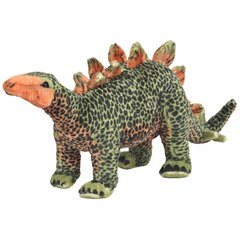 seisev dinosaurus/stegosaurus, plüüs, roheline ja oranž XXL цена и информация | Мягкие игрушки | kaup24.ee