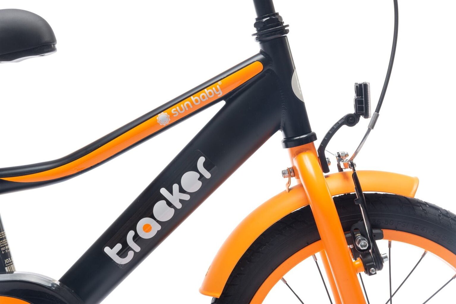 Laste jalgratas 16 tolli Tracker bike neon oranž Sun Baby цена и информация | Jalgrattad | kaup24.ee