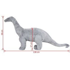 seisev brahhiosaurus, plüüs, hall XXL цена и информация | Мягкие игрушки | kaup24.ee