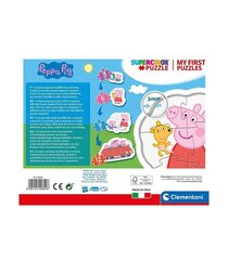 Набор головоломок Clementoni My First Puzzle Свинка Пеппа (Peppa Pig), 3-6-9-12 д. цена и информация | Пазлы | kaup24.ee