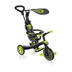 Скутер - трехколесный велосипед Globber Explorer Trike Lime Green (4 в 1) цена и информация | Балансировочные велосипеды | kaup24.ee