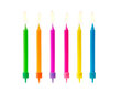 Sünnipäevaküünlad Colourful mix, 6,5 cm, 6 tk. hind ja info | Peokaunistused | kaup24.ee