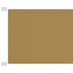 vertikaalne varikatus, beež, 180 x 800 cm, Oxfordi kangas hind ja info | Päikesevarjud, markiisid ja alused | kaup24.ee