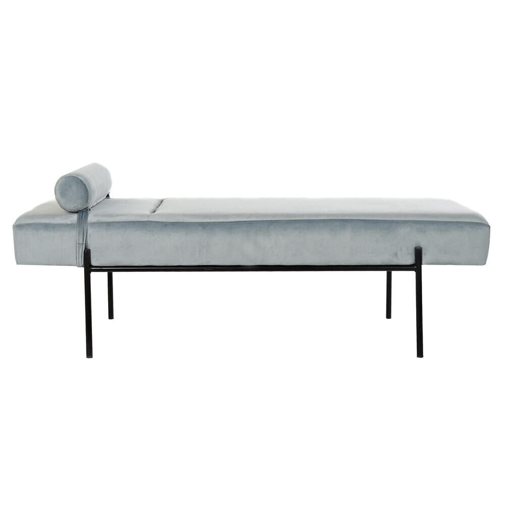 Diivan-lamamistool DKD Home Decor Metall Polüester Taevasinine (140 x 59 x 42 cm) hind ja info | Diivanid ja diivanvoodid | kaup24.ee