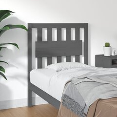Изголовье кровати, 80,5x4x100 см, серое цена и информация | Кровати | kaup24.ee