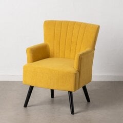 Кресло 63 x 50 x 83 cm Синтетическая ткань Деревянный Жёлтый цена и информация | Кресла в гостиную | kaup24.ee