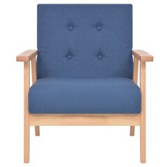 Тканевое кресло, 67x59x77 см, синий цена и информация | Кресла в гостиную | kaup24.ee