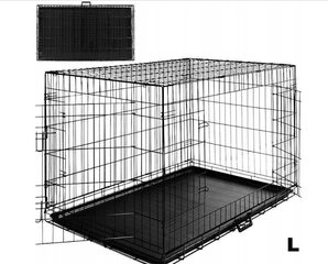 БОЛЬШАЯ МЕТАЛЛИЧЕСКАЯ КЛЕТКА ДЛЯ СОБАК цена и информация | Переноски, сумки | kaup24.ee