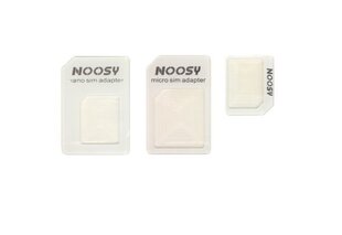 Комплект адаптеров для SIM карт Noosy 3in1 Nano - Micro - Standart цена и информация | Аксессуары для телефонов | kaup24.ee