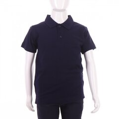 Футболка-поло с коротким рукавом, синяя цена и информация | Рубашки для мальчиков | kaup24.ee