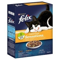 Purina Felix Farmhouse Sensations с курицей, 1 кг. цена и информация | Сухой корм для кошек | kaup24.ee