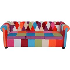 Тканевый диван Chesterfield, трехместный цена и информация | Диваны | kaup24.ee