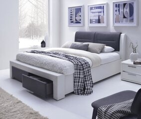 Кровать Halmar Cassandra 160x200 cм, черный/белый цена и информация | Кровати | kaup24.ee