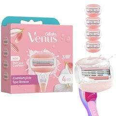 Сменные кассеты для бритья Gillette Venus Breeze, 4 шт. цена и информация | Косметика и средства для бритья | kaup24.ee