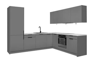 Novo külg sisseehitatud külmiku jaoks, matt hall цена и информация | Комплектующие для кухонной мебели | kaup24.ee