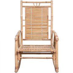 Кресло-качалка с подушкой, коричневое цена и информация | Кресла в гостиную | kaup24.ee