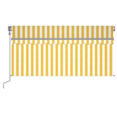 Markiis kardin/LED/tuuleandur, 3x2,5 m, kollane цена и информация | Зонты, маркизы, стойки | kaup24.ee