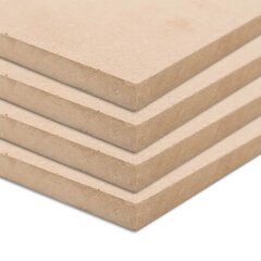 MDF-plaat 4 tk ristkülikukujuline 120 x 60 cm 12 mm hind ja info | Muud mööblitarvikud | kaup24.ee