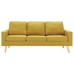 Диванный комплект, желтый цена и информация | Комплекты мягкой мебели | kaup24.ee