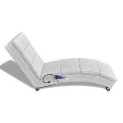 Массажное кресло-кровать 51, белое цена и информация | Кресла в гостиную | kaup24.ee