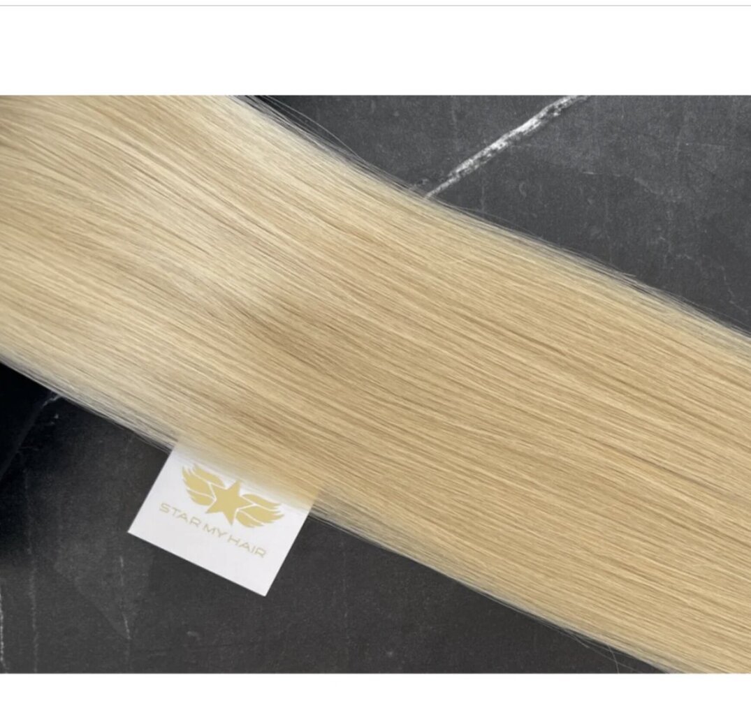 Looduslik juuksepats - saba 50 cm, 80 g. blond värv 50 cm, 613 nr. hind ja info | Juuste aksessuaarid | kaup24.ee