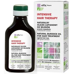 Натуральное масло лопуха для волос Elfa Pharm Intensive Hair Therapy 100 мл цена и информация | Маски, масла, сыворотки | kaup24.ee