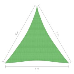 päikesepuri 160 g/m² heleroheline 4 x 5 x 5 m HDPE hind ja info | Päikesevarjud, markiisid ja alused | kaup24.ee