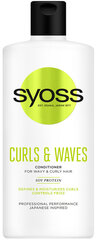 Palsam Syoss Curls &amp; Waves 440 ml hind ja info | Juuksepalsamid | kaup24.ee