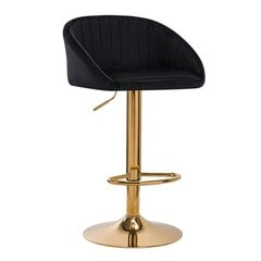 Профессиональное кресло для визажиста QS-B16G, черный велюр цена и информация | Мебель для салонов красоты | kaup24.ee
