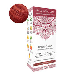 Looduslik juuksevärv Tints of Nature Henna Cream Red 70 ml hind ja info | Juuksevärvid | kaup24.ee