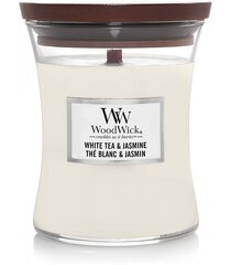 WoodWick lõhnaküünal White Tea &amp; Jasmine, 275 g hind ja info | Küünlad, küünlajalad | kaup24.ee