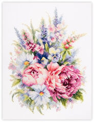 Tikkimiskomplekt Magic Needle "Bouquet with Peonies" 210-310 hind ja info | Tikkimistarvikud | kaup24.ee