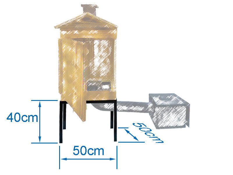 SUITSUAHI PUIDUST MODULAARNE 'H70' (30x30x35cm) цена и информация | Suitsuahjud, tarvikud | kaup24.ee