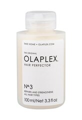 Регенерирующее средство для ухода за поврежденными волосами Olaplex Hair Perfector No. 3 100 мл цена и информация | Маски, масла, сыворотки | kaup24.ee