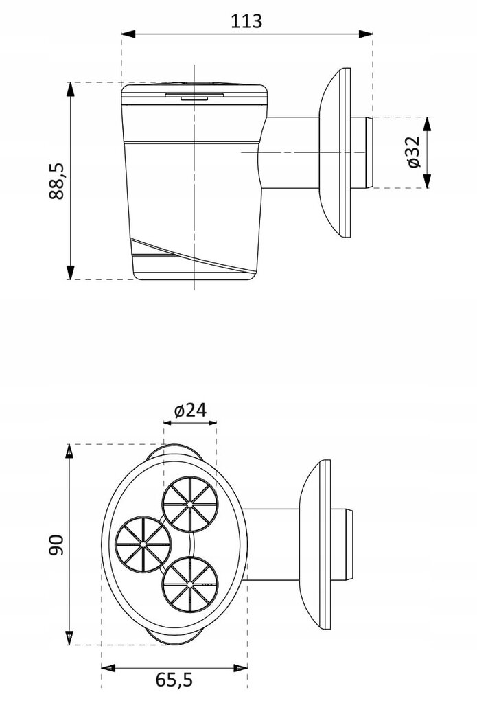 Granitan sifonilõks SK-WH32 hind ja info | Sifoonid | kaup24.ee