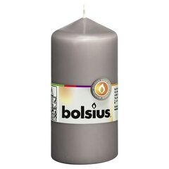 Bolsius sammasküünlad, 10 tk, 120 x 58 mm, soe hall hind ja info | Küünlad, küünlajalad | kaup24.ee