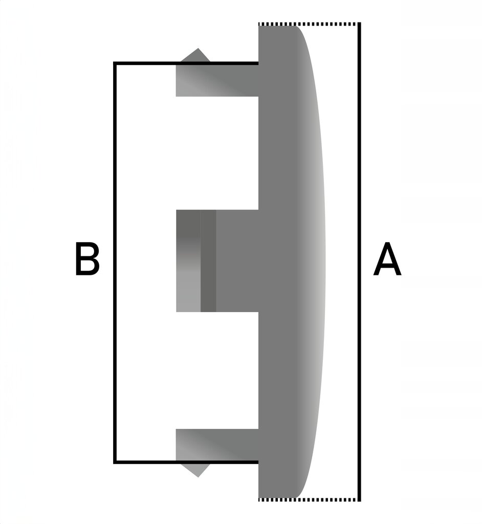 Mütsid MERCEDES 75 mm mustad цена и информация | Lisaseadmed | kaup24.ee